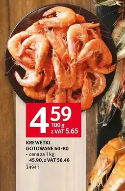 Selgros Krewetki gotowane 60-80 Selgros oferta