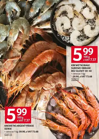 Selgros Krewetki argentyńskie dzikie Selgros oferta