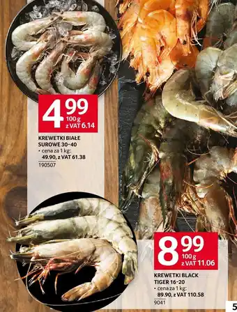 Selgros Krewetki black tiger 16-20 Selgros oferta