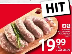 Selgros Kiełbasa biała surowa mała porcja Selgros oferta