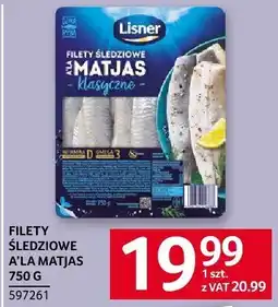 Selgros Filety śledziowe ala matjas 750 g Lisner oferta