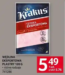 Selgros Wędlina eksportowa plastry 120 g Krakus oferta
