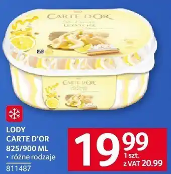 Selgros Lody Carte D'Or 825/900 ml Selgros oferta