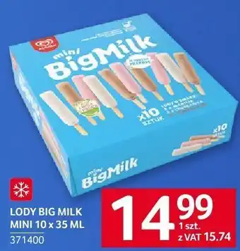 Selgros Lody Big Milk Mini 10 x 35 ml Selgros oferta