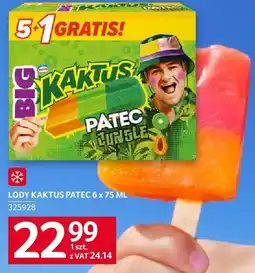 Selgros Lody Kaktus Patec 6 x 75 ml Selgros oferta