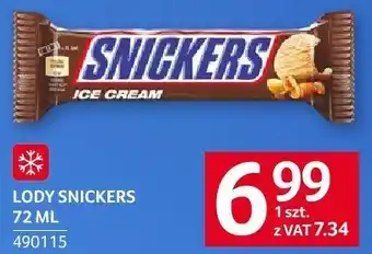 Selgros Lody Snickers 72 ml Selgros oferta