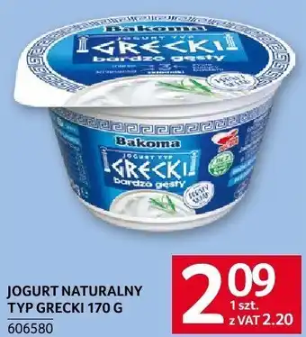 Selgros Jogurt naturalny typ grecki Bakoma 170g oferta