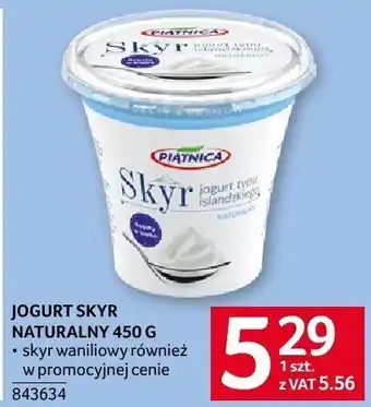Selgros Jogurt skyr naturalny 450 g Piątnica oferta