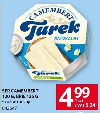 Selgros Ser camembert Turek naturalny 120g oferta