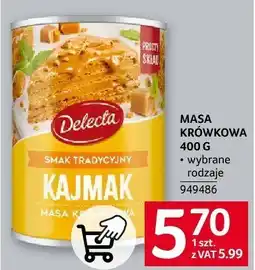 Selgros Masa krówkowa Delecta smak tradycyjny 400 g oferta