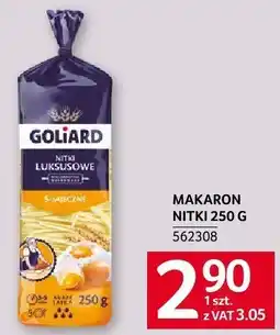 Selgros Makaron Goliard nitki 250 g oferta