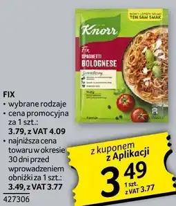 Selgros Fix Knorr różne rodzaje oferta