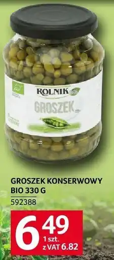 Selgros Groszek konserwowy bio 330g Rolnik oferta