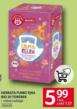 Selgros Herbata funkcjonalna bio 20 torebek Selgros oferta
