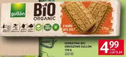 Selgros Herbatki bio orkiszowe gullon 170g oferta