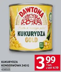 Selgros Kukurydza konserwowa 340g Dawtona oferta
