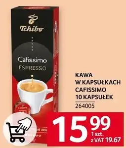 Selgros Kawa w kapsułkach Cafissimo espresso 10 kapsułek Tchibo oferta