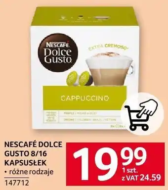 Selgros Kapsułki Nescafé Dolce Gusto Cappuccino 8/16 oferta
