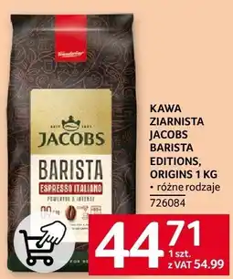 Selgros Kawa ziarnista Jacobs Barista Editions, Origins 1 kg oferta