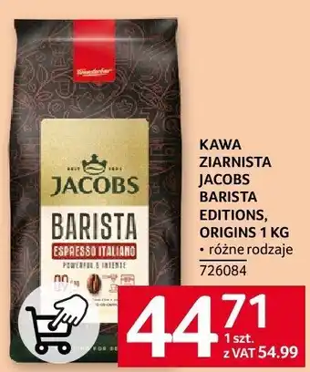 Selgros Kawa ziarnista Jacobs Barista Editions, Origins 1 kg oferta