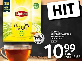 Selgros Herbata ekspresowa Lipton Yellow Label 88 torebek oferta