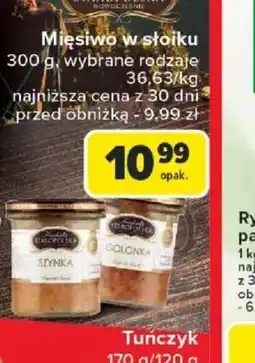 Carrefour Mięsiwo w słoiku oferta