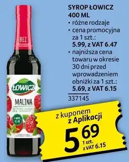 Selgros Syrop Łowicz 400ml oferta
