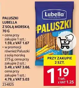 Selgros Paluszki Lubella z solą morską 70g oferta