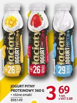 Selgros Jogurt pitny proteinowy 360g - różne smaki Łaciate oferta