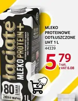 Selgros Mleko proteinowe odtłuszczone UHT 1l Łaciate oferta