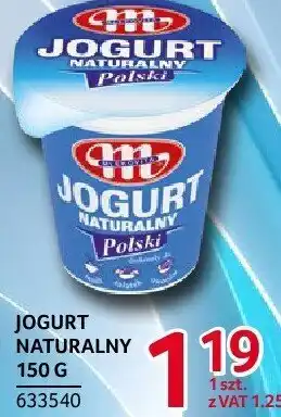 Selgros Jogurt naturalny 150g Mlekpol oferta