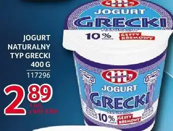 Selgros Jogurt naturalny typ grecki 400g Mlekpol oferta