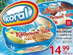 Selgros Lody Kolorowe Lato 1l Korall oferta