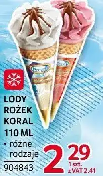 Selgros Lody Rożek Koral 110ml oferta