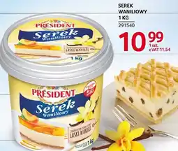 Selgros Serek waniliowy 1kg President oferta