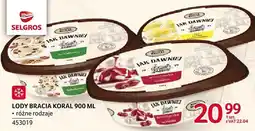 Selgros Lody Bracia Koral 900ml oferta