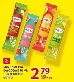 Selgros Lody Hortex owocowe 70ml oferta