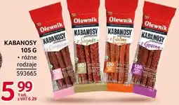 Selgros Kabanosy 105 g różne rodzaje Olewnik oferta