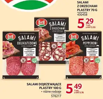 Selgros Salami dojrzewające plastry 100 g Bell oferta