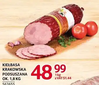 Selgros Kiełbasa krakowska podsuszana ok. 1,8 kg ZMB Białystok oferta