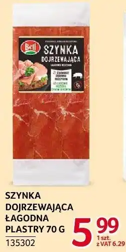 Selgros Szynka dojrzewająca łagodna plastry 70 g Bell oferta