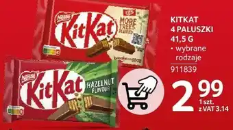 Selgros Kitkat 4 paluszki 41,5 g oferta