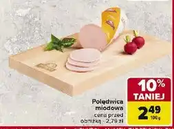 Carrefour Polędwica miodowa Indykpol oferta