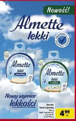 Carrefour Serek lekki naturalny Hochland Almette oferta