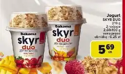Carrefour Jogurt duo truskawka z granolą Bakoma Skyr oferta