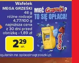 Carrefour Wafel Mega Grześki oferta