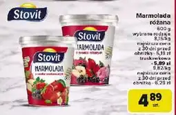 Carrefour Marmolada truskawkowa Stovit oferta