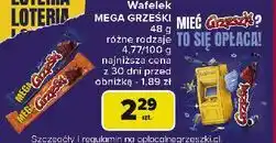 Carrefour Wafelek toffi w czekoladzie mlecznej Grześki Mega oferta
