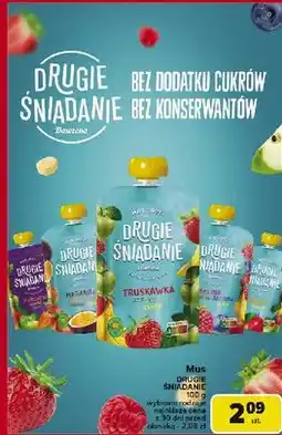 Carrefour Mus mango jabłko Drugie Śniadanie oferta