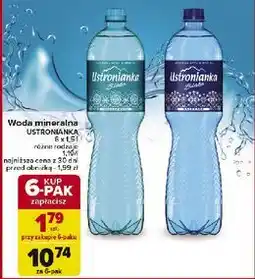 Carrefour Woda gazowana Ustronianka Biała oferta